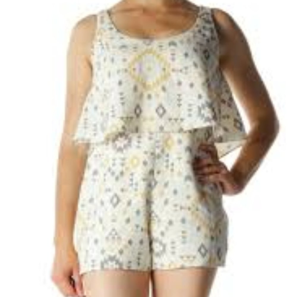 ZARA TRAFALUC Aztec Romper - Small